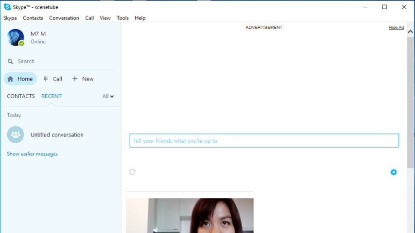 Skype Screen 1