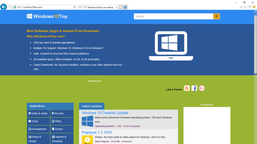 Internet Explorer Screenshot 3