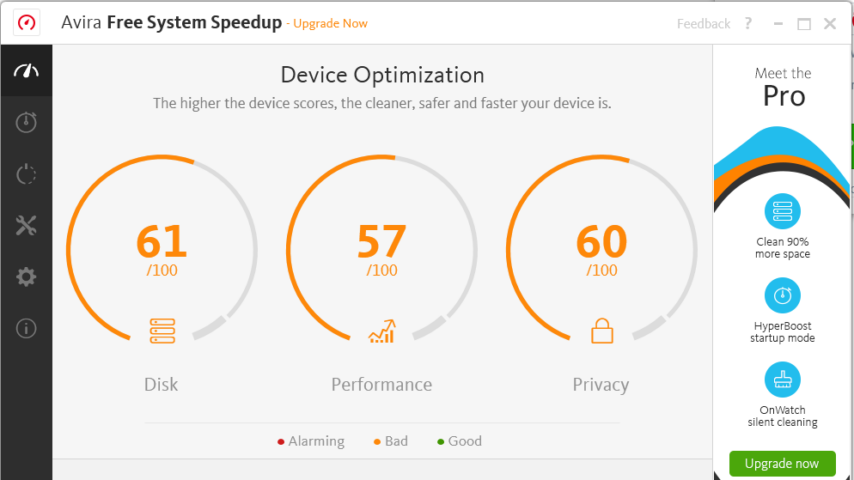 Avira Free System Speedup Screenshot 1