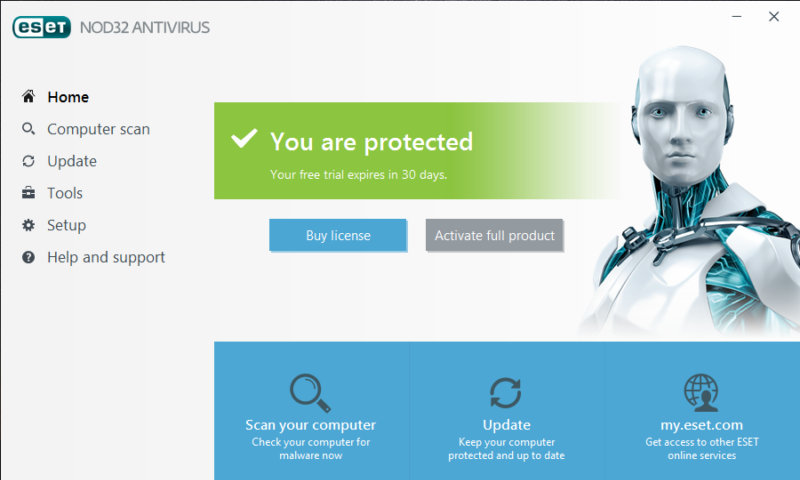 ESET NOD32 Antivirus Screenshot 1