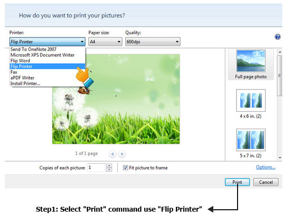Flip Printer Screenshot