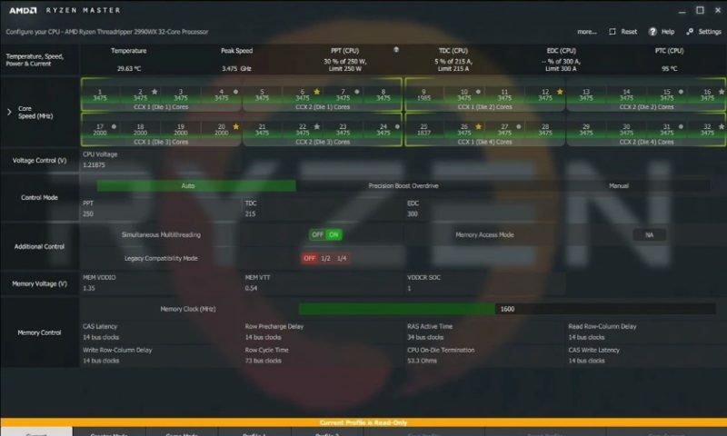 AMD Ryzen Master Screenshot 1