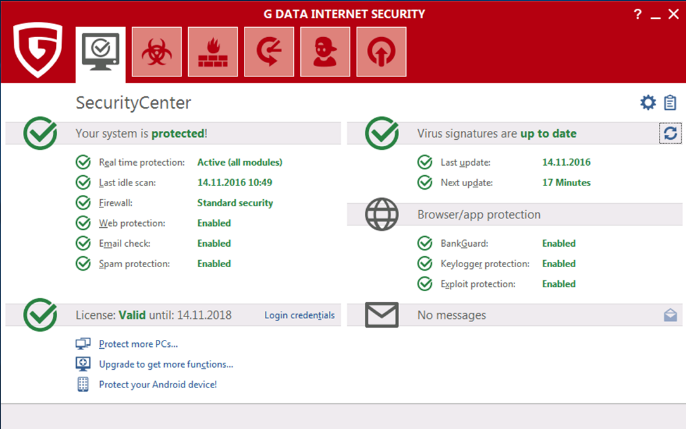 G DATA Internet Security Review