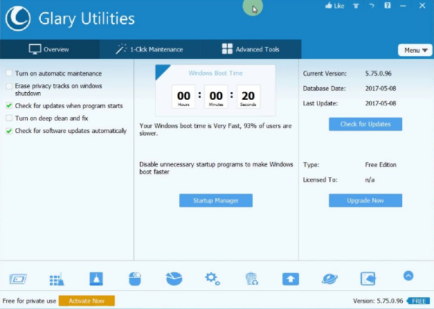 Glary Utilities Screenshot