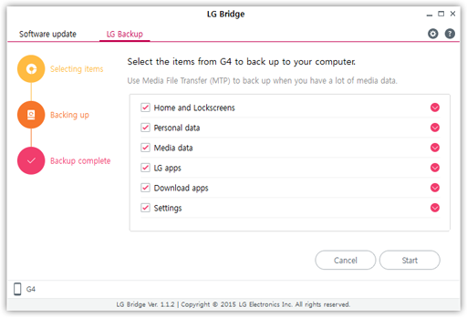 LG Bridge Screenshot 1