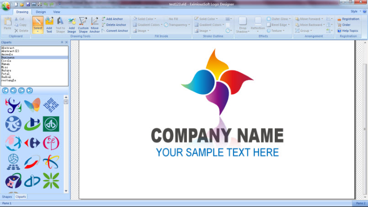 EximiousSoft Logo Designer Screenshot