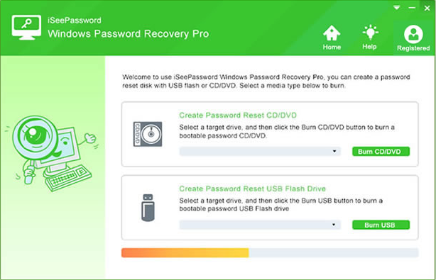 iSeePassword Windows Password Recovery Screenshot 1