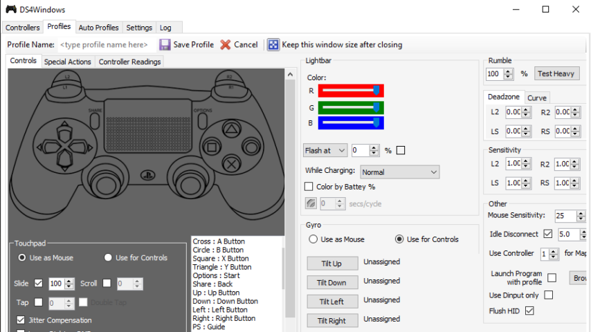 DS4Windows Screenshot 1