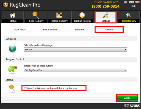 RegClean Pro Screenshot