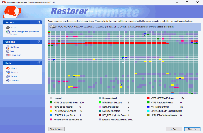 Restorer Ultimate Screenshot
