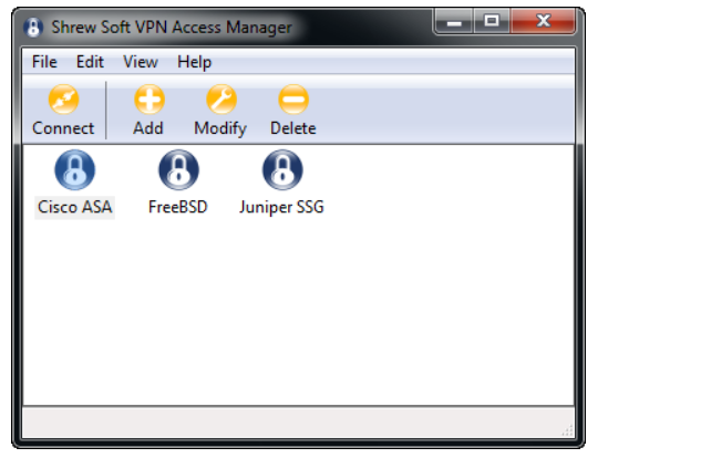 Shrew Soft VPN Client Screenshot 1