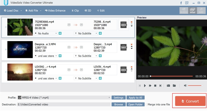 VideoSolo Video Converter Ultimate Screenshot