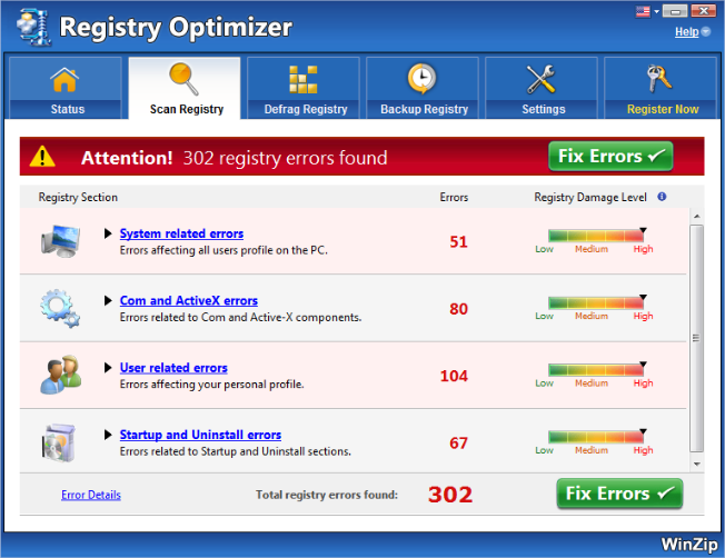 winzip registry optimizer free download