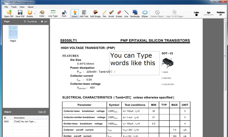 Win PDF Editor Screenshot