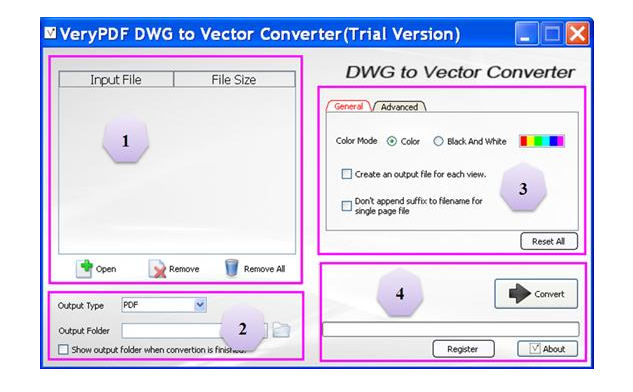 VeryPDF DWG to Vector Converter Screenshot 1