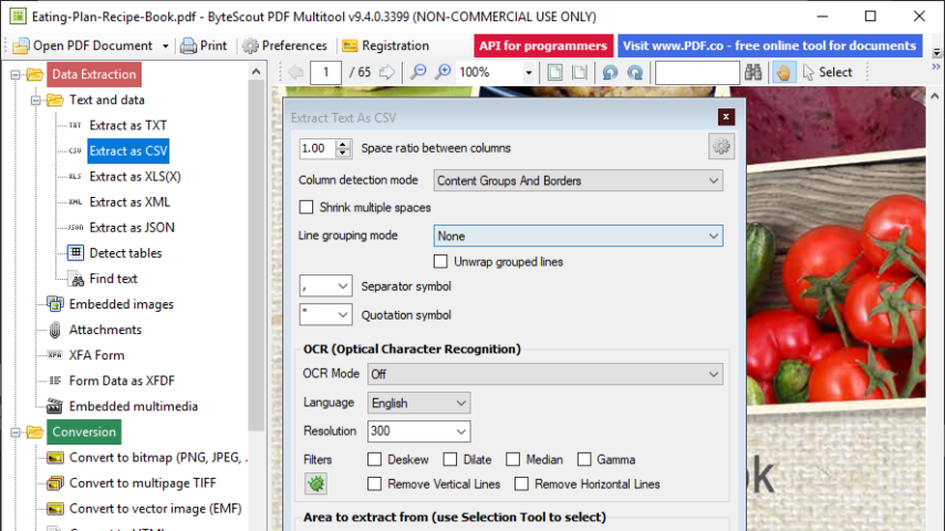 ByteScout PDF Multitool Screenshot 2