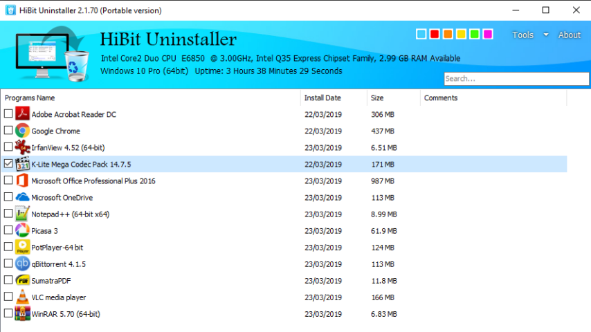 HiBit Uninstaller Screenshot 1
