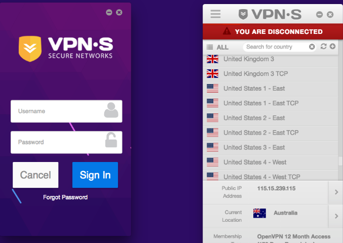 VPNSecure Screenshot 1