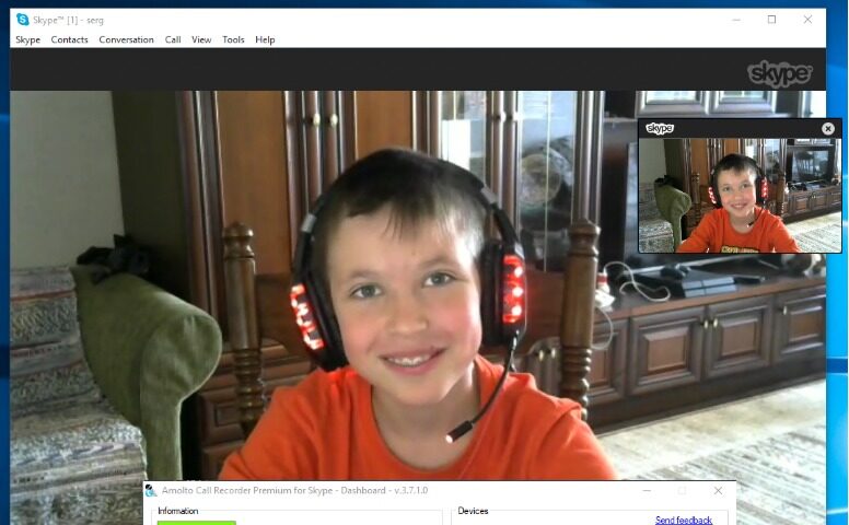 Amolto Call Recorder for Skype Screenshot 1