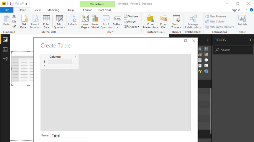 Power BI Desktop Screenshot 1