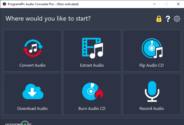 Program4Pc Audio Converter Pro Screenshot 1