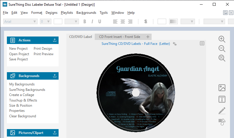 SureThing Disc Labeler Screenshot 1