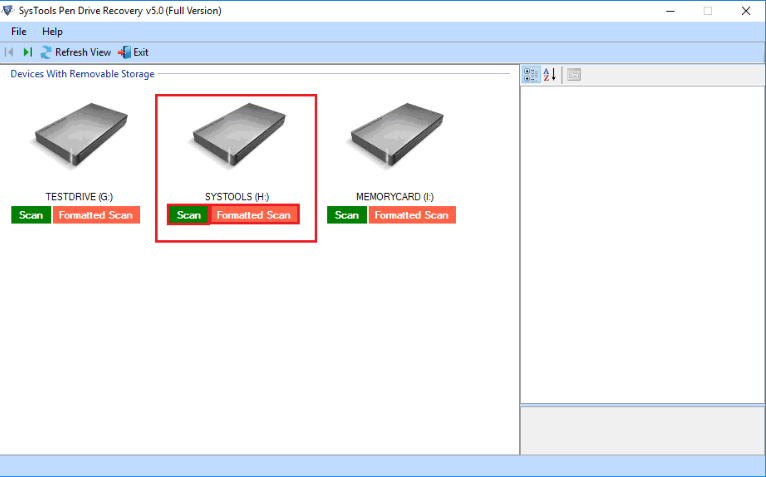SysTools USB Recovery Software Screenshot 1