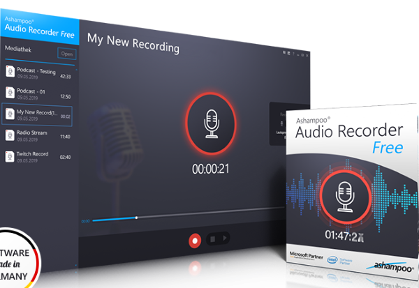 Ashampoo Audio Recorder Free Screenshot