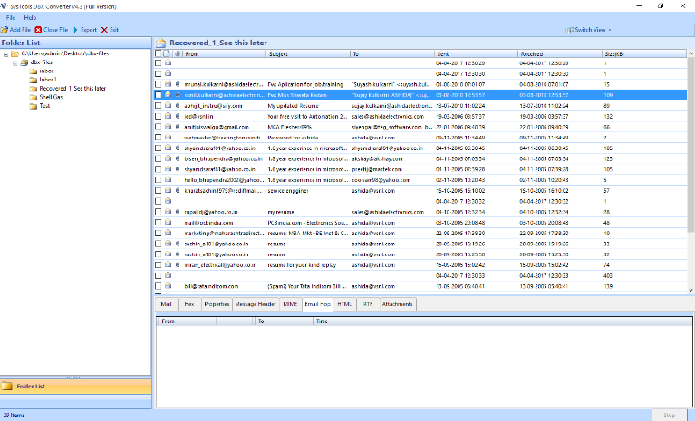 SysTools DBX to PST Converter Screenshot 1