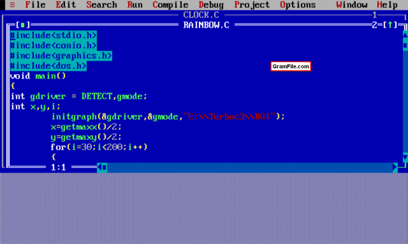 Turbo C++ Screenshot